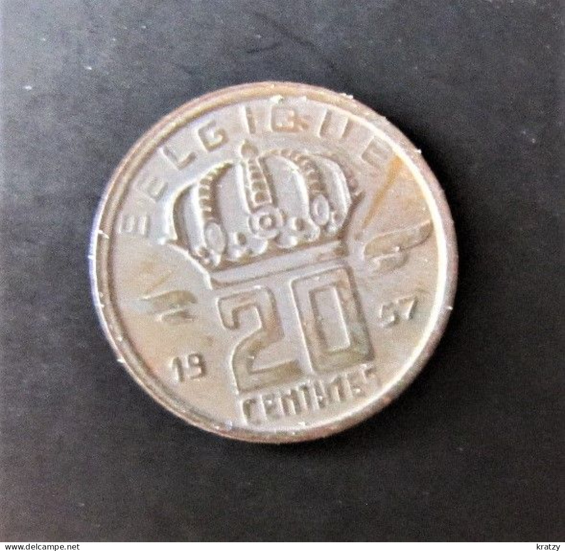 BELGIQUE - Pièce De 20 Centimes - Cuivre - 1957 - 20 Cents