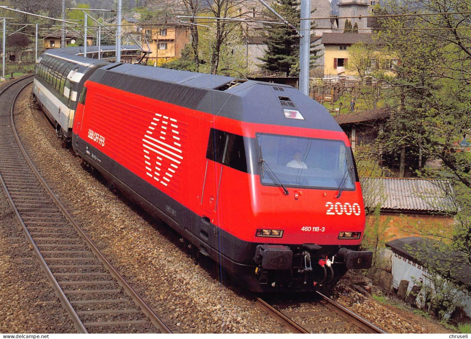 Re 460 118-3  Willhelm Tell Express  Giornico    SBB   Bahn  Eisenbahn  Color - Giornico