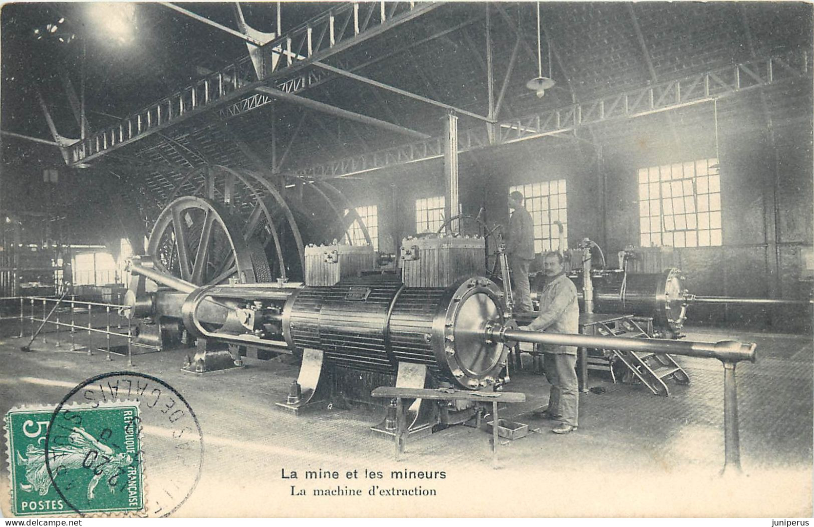 LA MINE ET LES MINEURS - LA MACHINE D'EXTRACTION - ANIMÉE - 1909 - - Mines