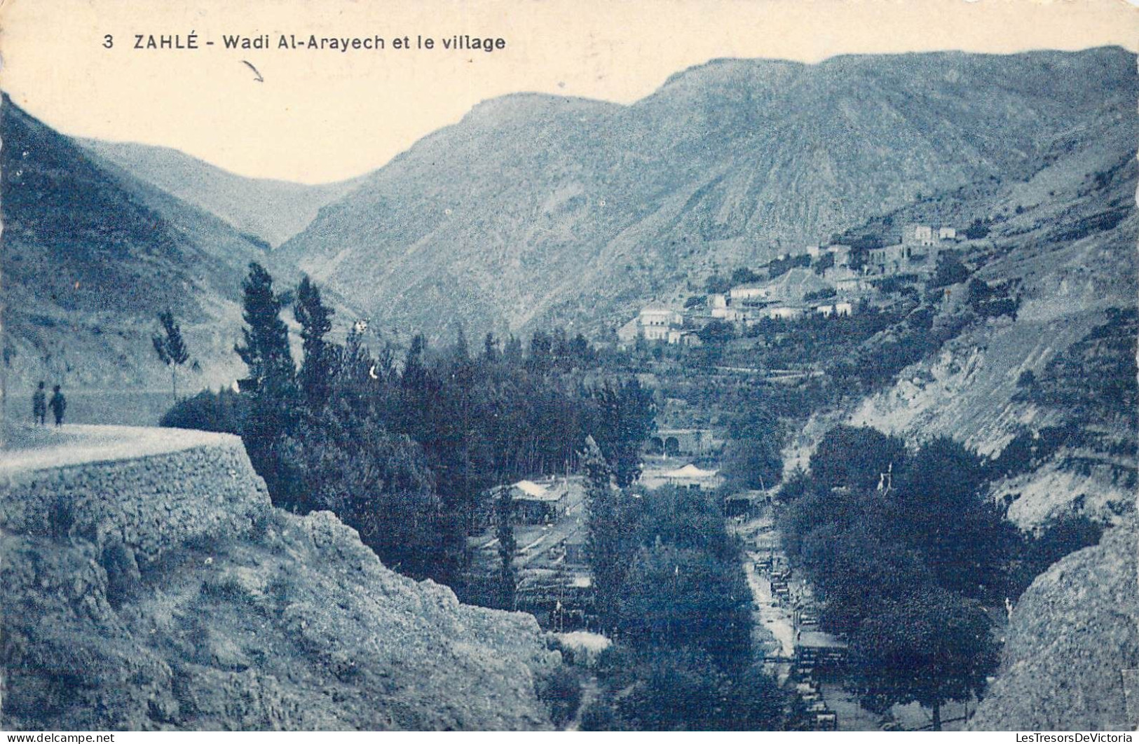 LIBYE - Zahlé - Wadi Al-Arayech Et Le Village - Carte Postale Ancienne - Libië