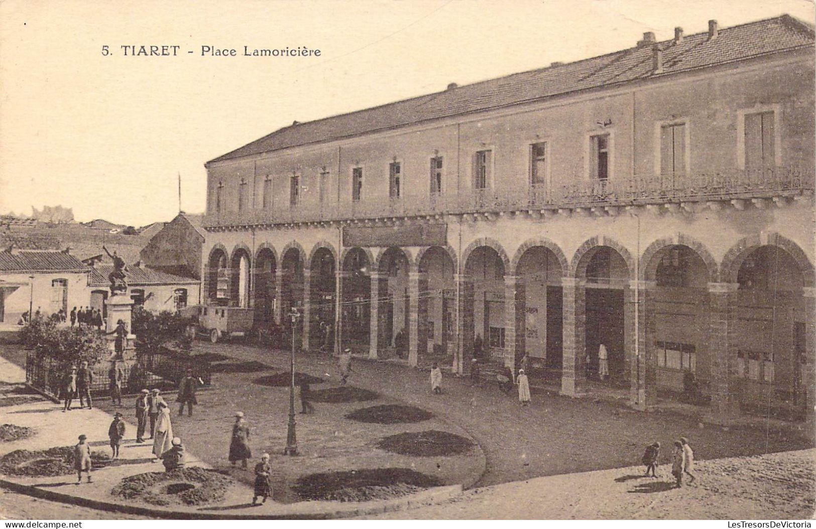 ALGERIE - Tiaret - Place Lamoricière - Carte Postale Ancienne - Tiaret