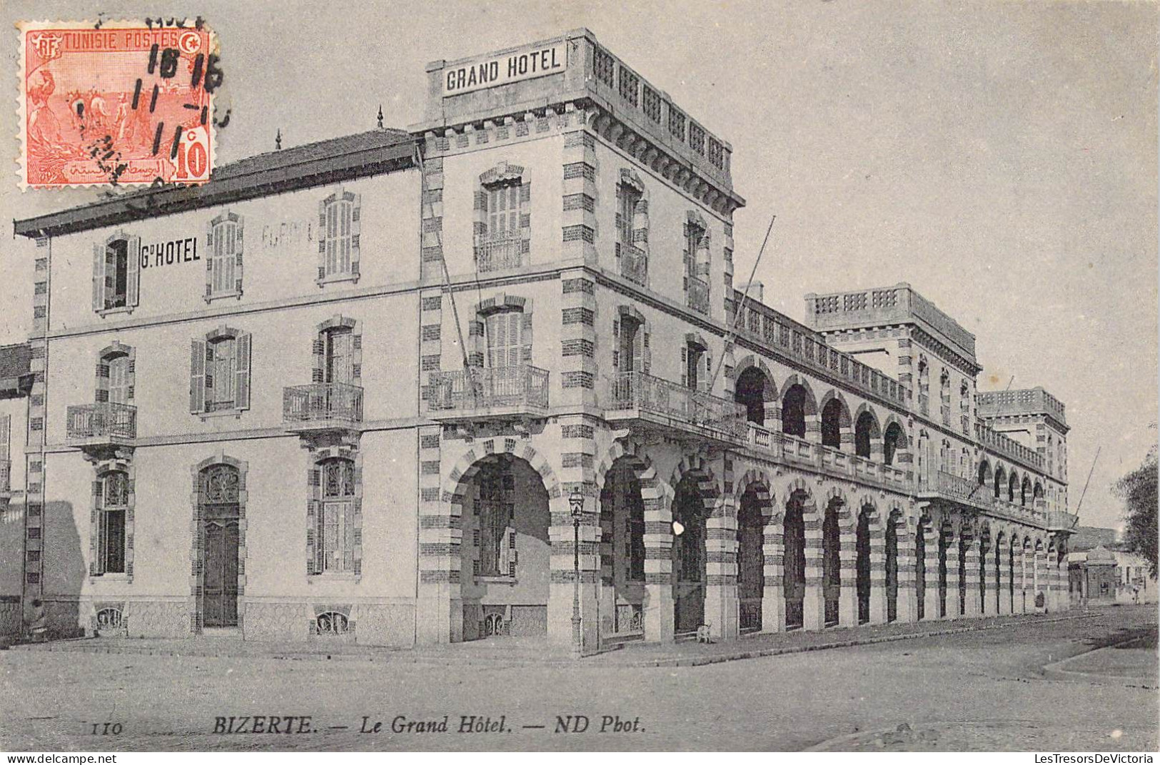 TUNISIE - Bizerte - Le Grand Hôtel - Carte Postale Ancienne - Tunisia