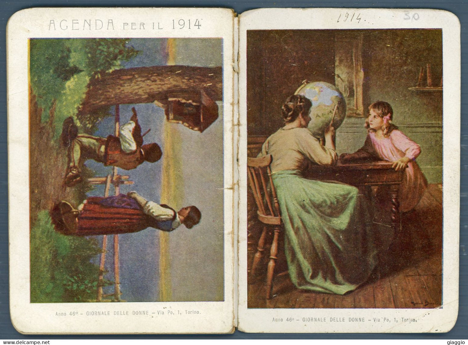 °°° Calendario/agenda Per Le Signore 1914 °°° - Grand Format : 1901-20