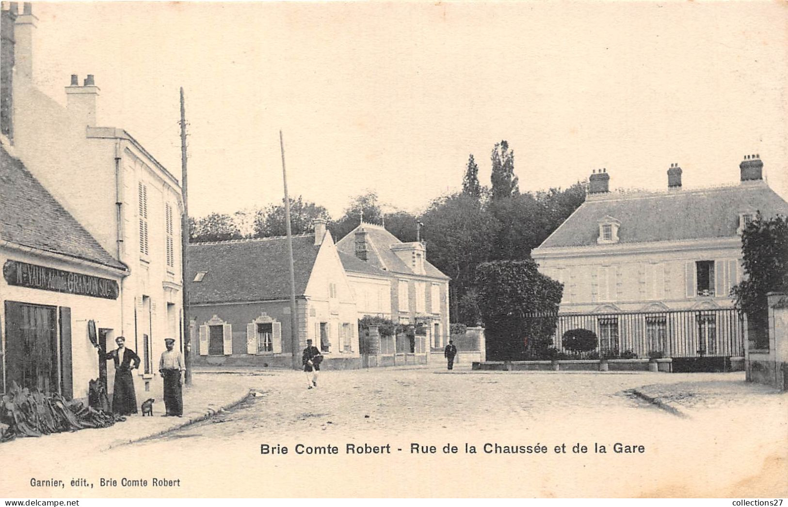 77-BRIE-COMTE-ROBERT- RUE DE LA CHAUSSEE ET DE LA GARE - Brie Comte Robert