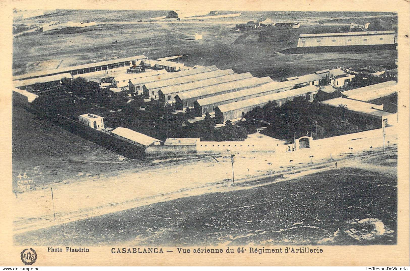 MAROC - Casablanca - Vue Aérienne Du 64e Régiment D'Artillerie - Carte Postale Ancienne - Casablanca