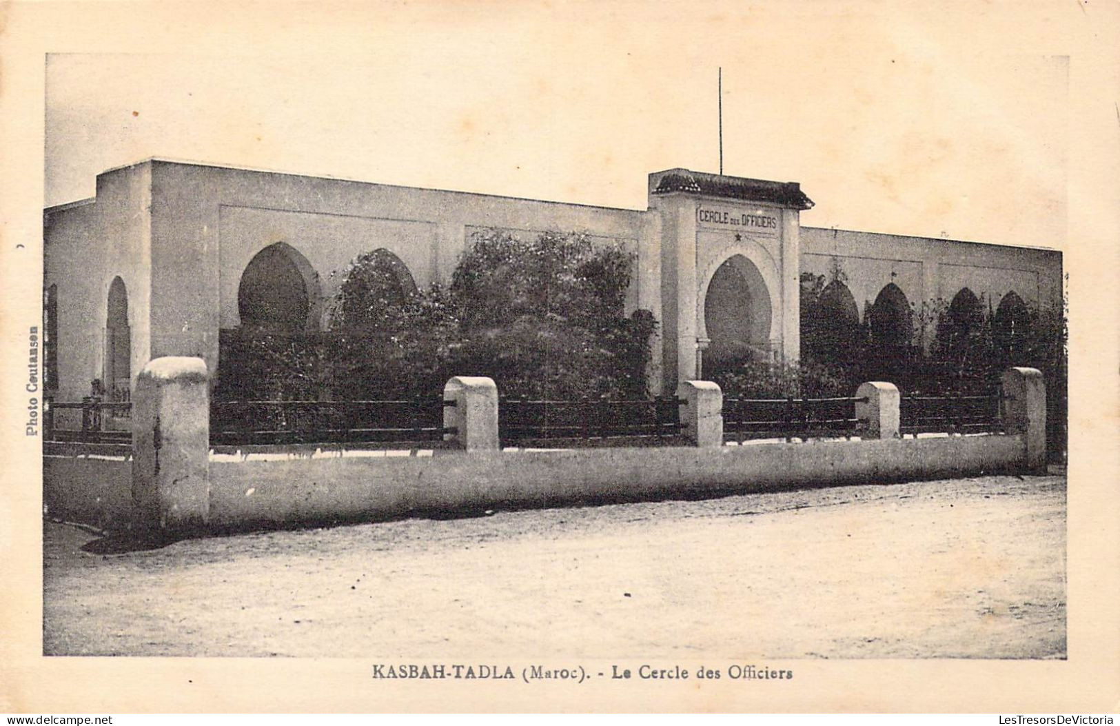 MAROC - Kasbah-Tadla - Le Cercle Des Officiers - Carte Postale Ancienne - Sonstige & Ohne Zuordnung