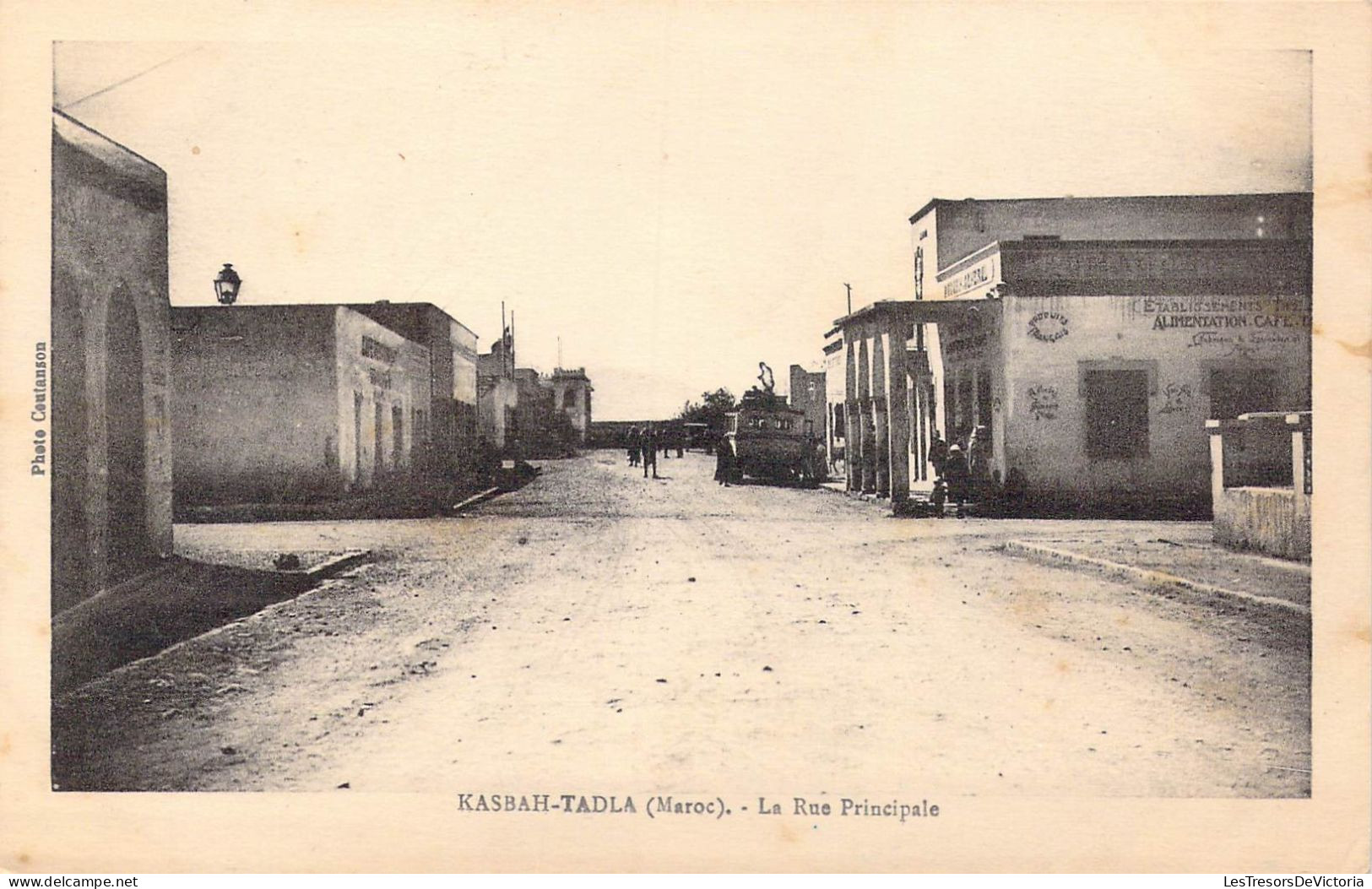 MAROC - Kasbah-Tadla - La Rue Principale - Carte Postale Ancienne - Other & Unclassified