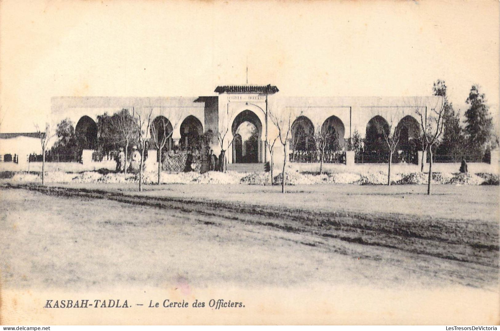 MAROC - Kasbah-Tadla - Le Cercle Des Officiers - Carte Postale Ancienne - Andere & Zonder Classificatie