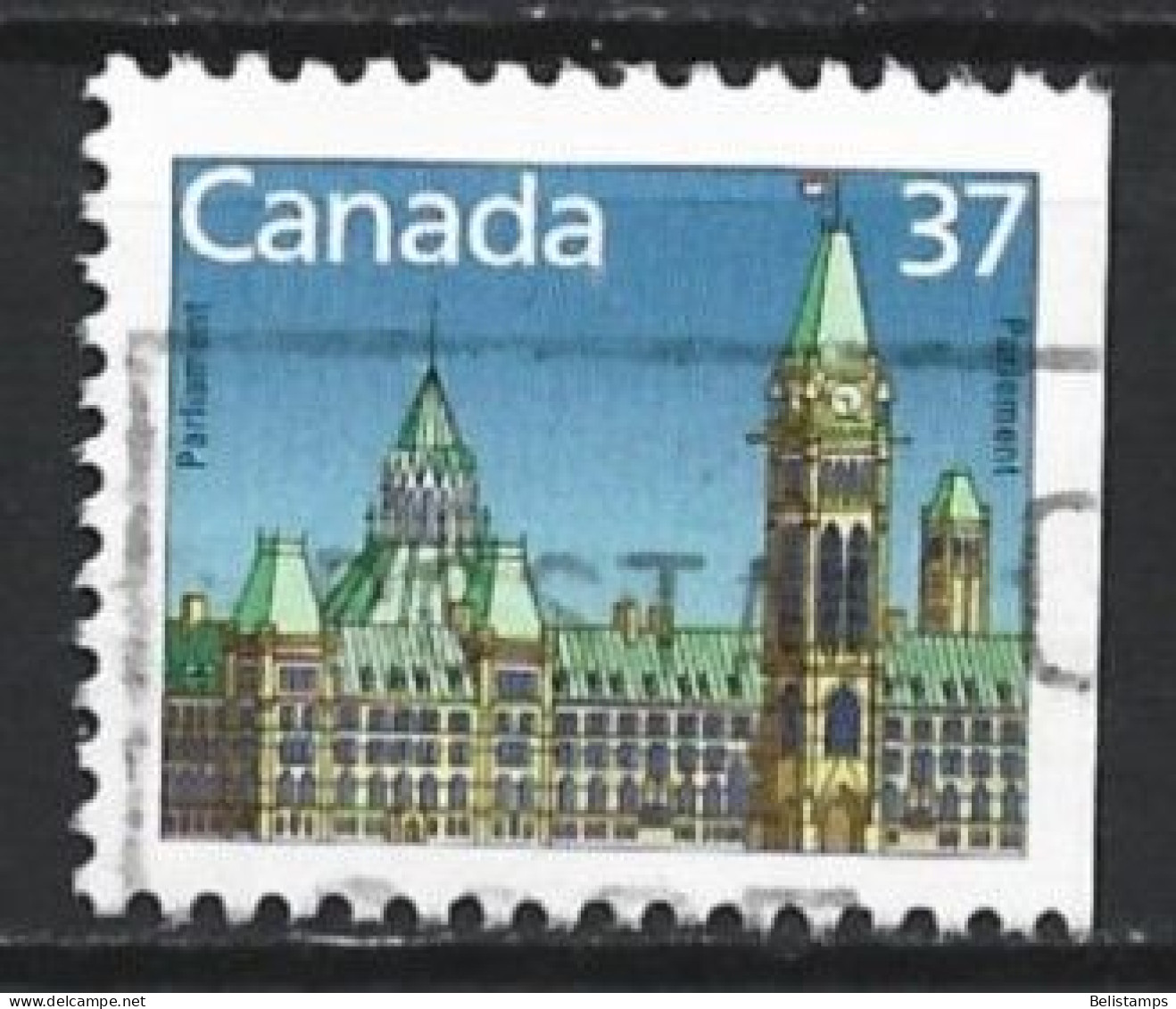 Canada 1987. Scott #1163c (U) Parliament, Center Block - Sellos (solo)