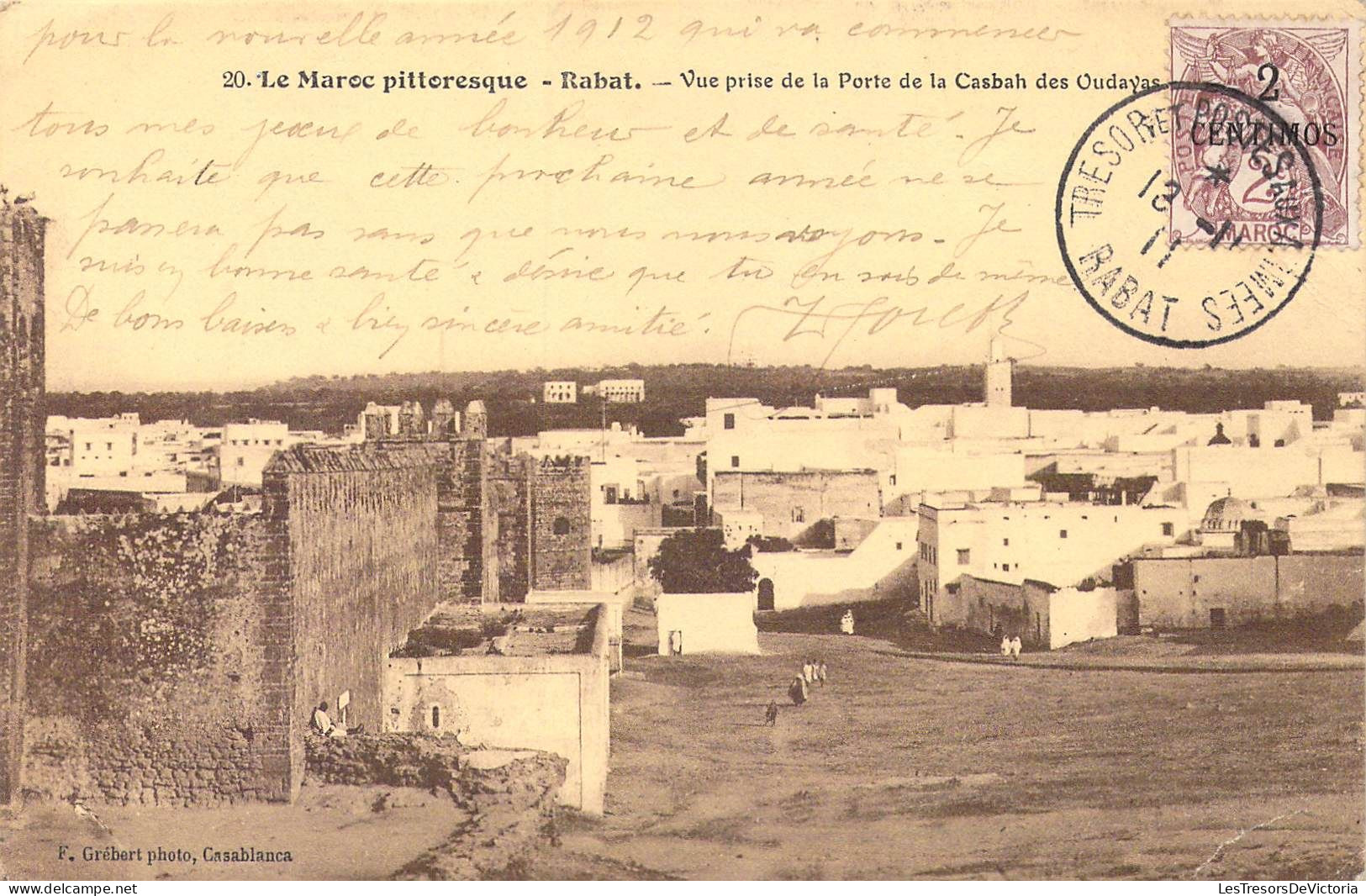 MAROC - Rabat - Vue Prise De La Porte De Casbah Des Oudayas - Le Maroc Pittoresque - Carte Postale Ancienne - Rabat