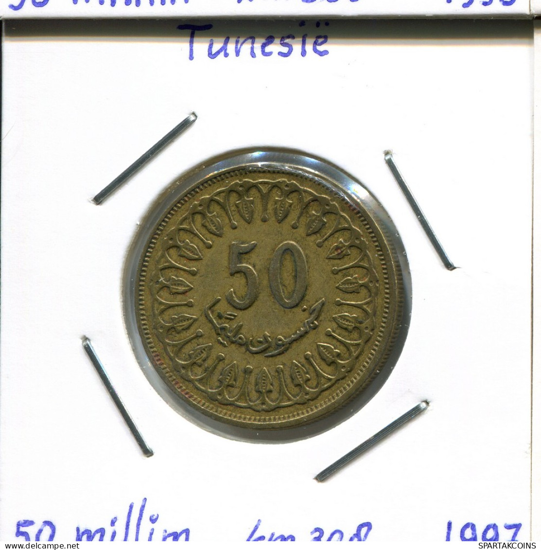 50 MILLIMES 1997 TUNISIE TUNISIA Pièce #AP828.2.F - Tunisia
