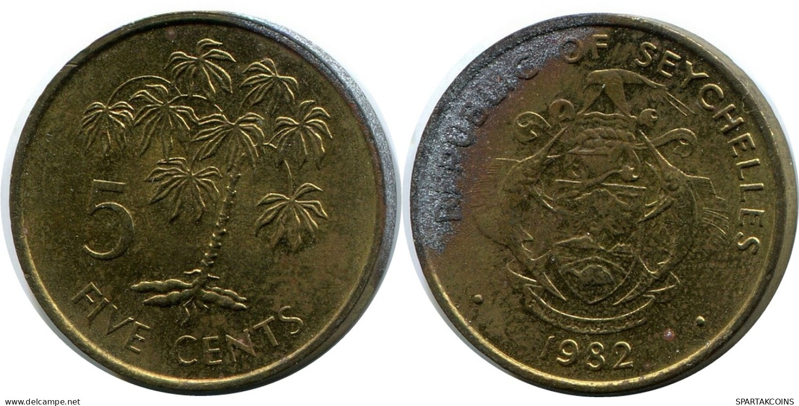 5 CENTS 1982 SEYCHELLES Pièce #AR156.F - Seychellen