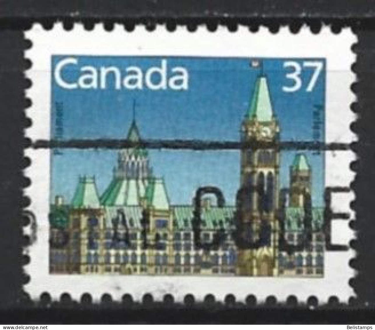Canada 1987. Scott #1163c (U) Parliament, Center Block - Single Stamps