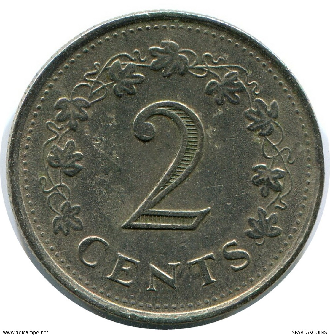 2 CENTS 1977 MALTE MALTA Pièce #AZ303.F - Malte