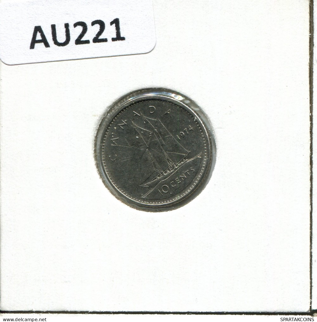 10 CENT 1974 CANADA Moneda #AU221.E - Canada