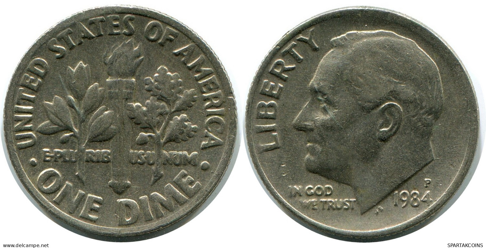 10 CENTS 1984 USA Moneda #AZ250.E - 2, 3 & 20 Cent