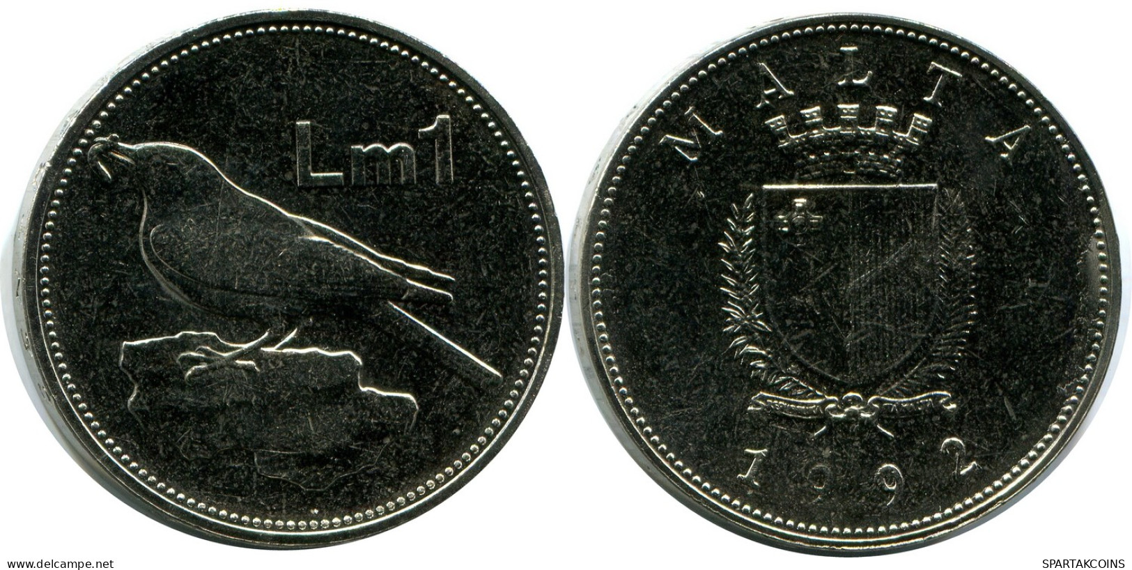 1 LIRA 1992 MALTA Moneda #AZ309.E - Malte