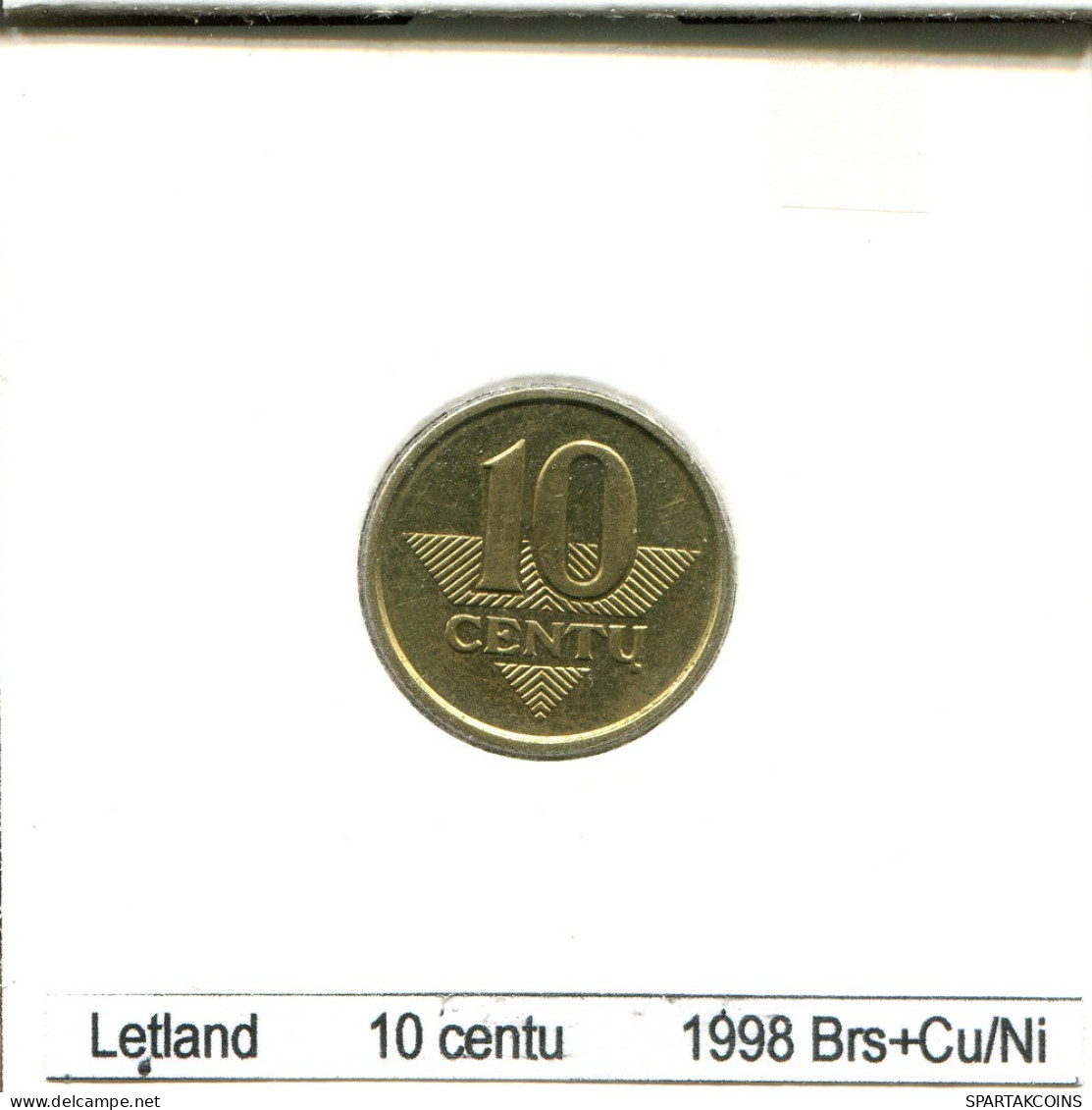10 CENTU 1998 LITUANIA LITHUANIA Moneda #AS694.E - Lituanie