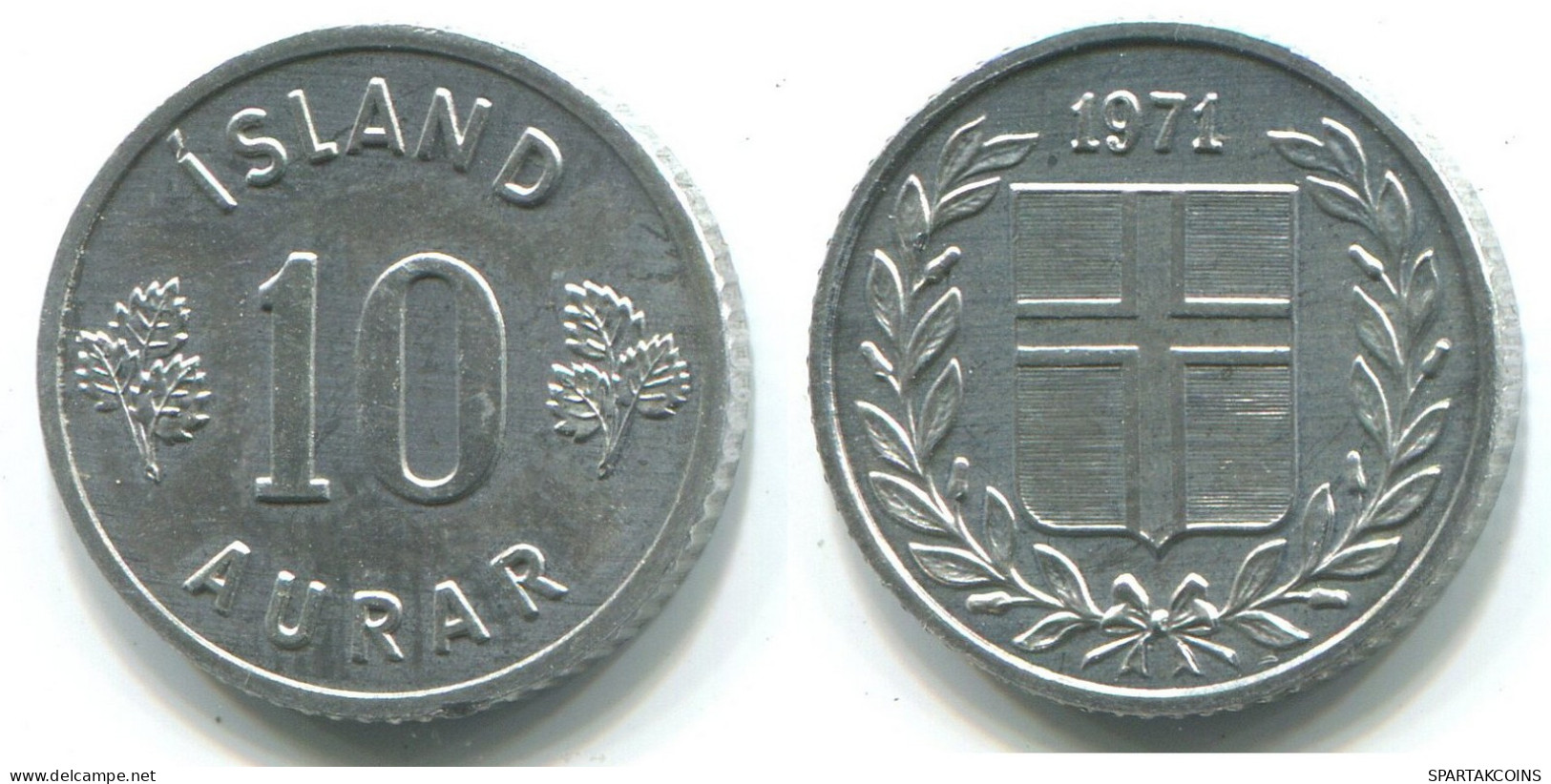 10 AURAR 1971 ISLANDIA ICELAND Moneda #WW1107.E - Iceland