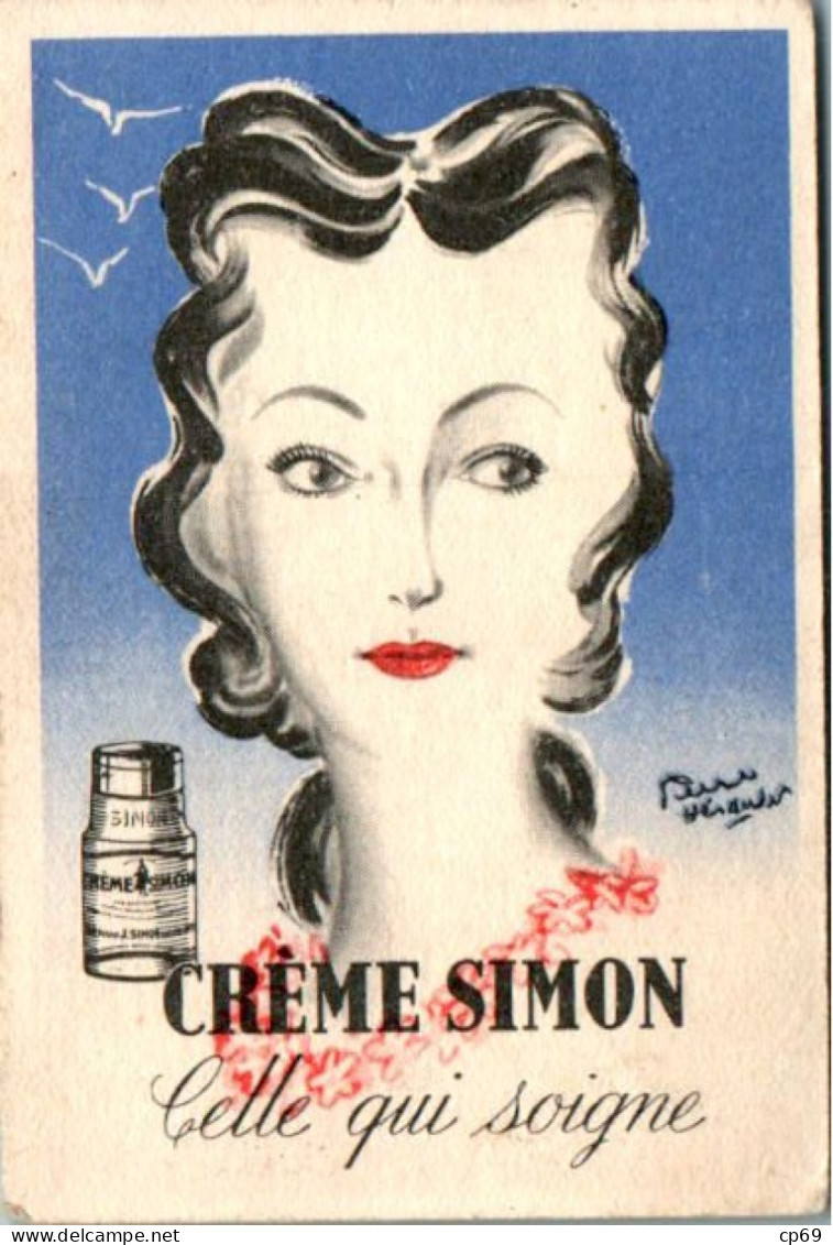 Carte Parfumée Crème Simon M.A.T. Femme Mode 时尚 Fashion ファッション En TB.Etat - Oud (tot 1960)