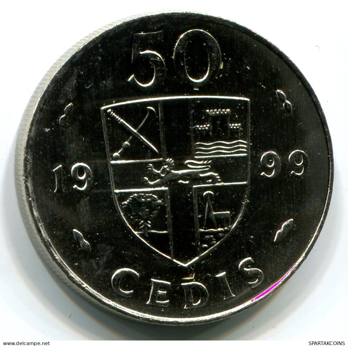 50 CEDIS 1999 GHANA UNC Jungle Drums Moneda #W11007.E - Ghana