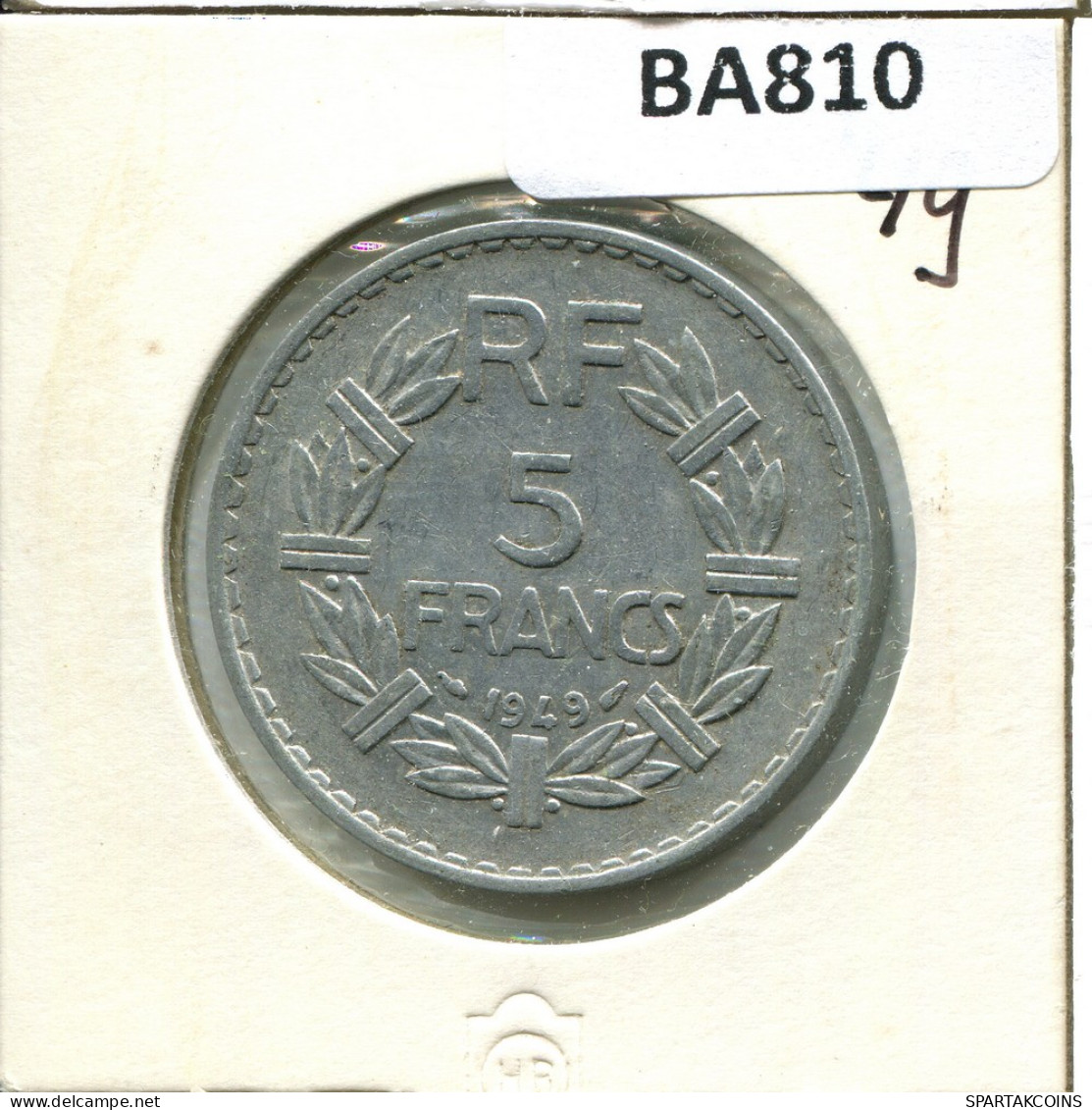 5 FRANCS 1949 FRANCIA FRANCE Moneda #BA810.E - 5 Francs