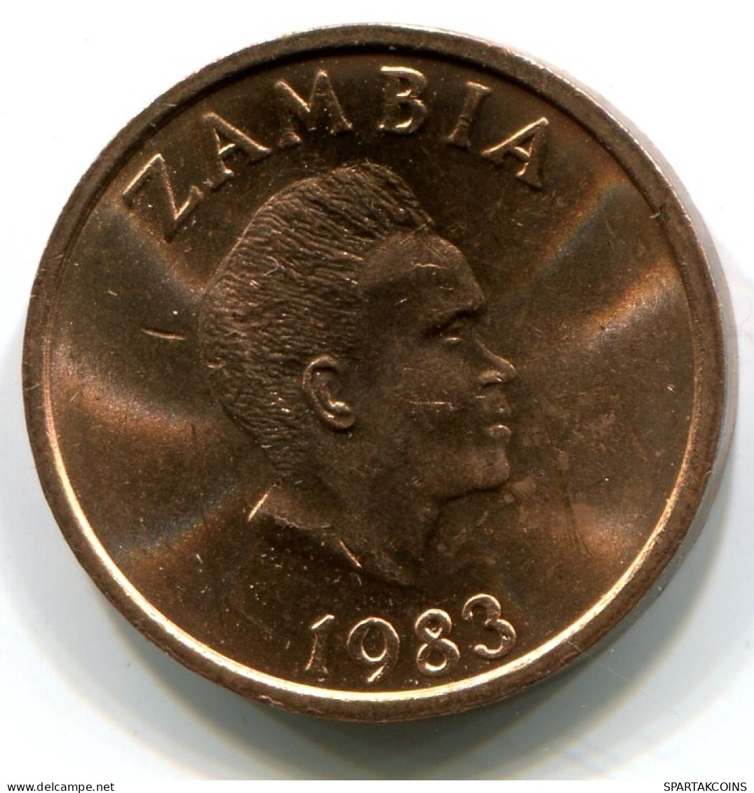 2 NGWEE 1983 ZAMBIA UNC Coin #W11349.U - Zambie