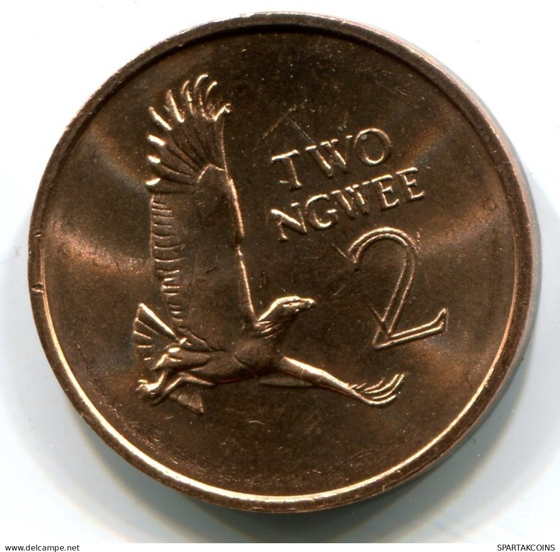 2 NGWEE 1983 ZAMBIA UNC Coin #W11349.U - Zambia