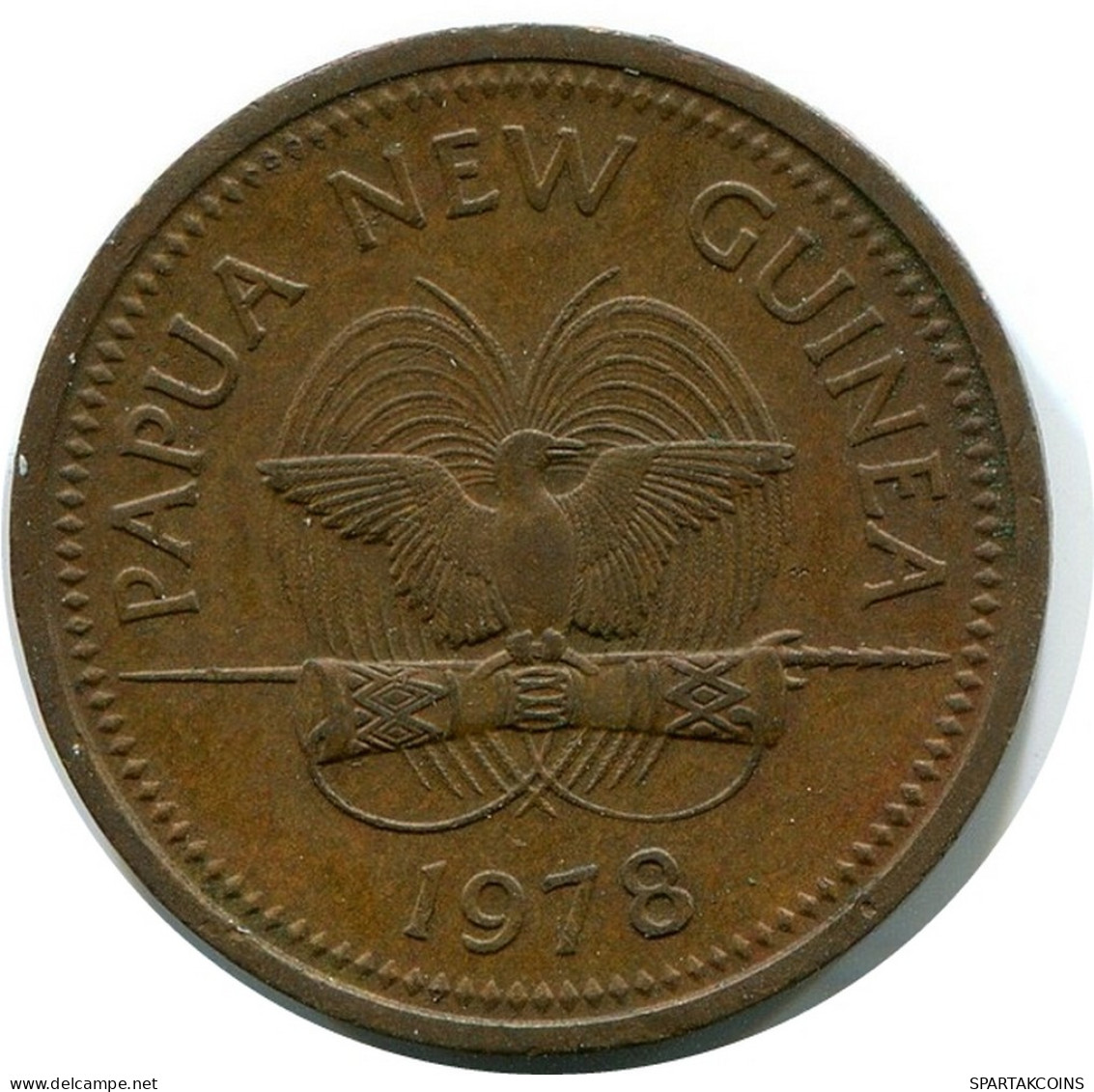 1 TOEA 1978 PAPUA NEW GUINEA Coin #BA149.U - Papua New Guinea