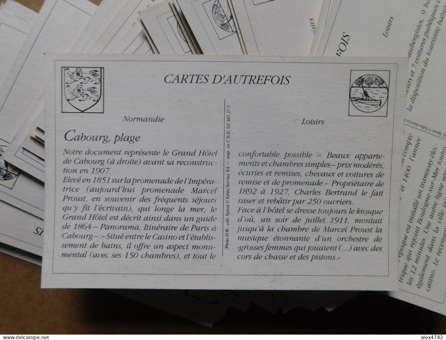 Lot de 404 cartes : France, Collection "Cartes d'autrefois" - 11 thèmes (BoxA)