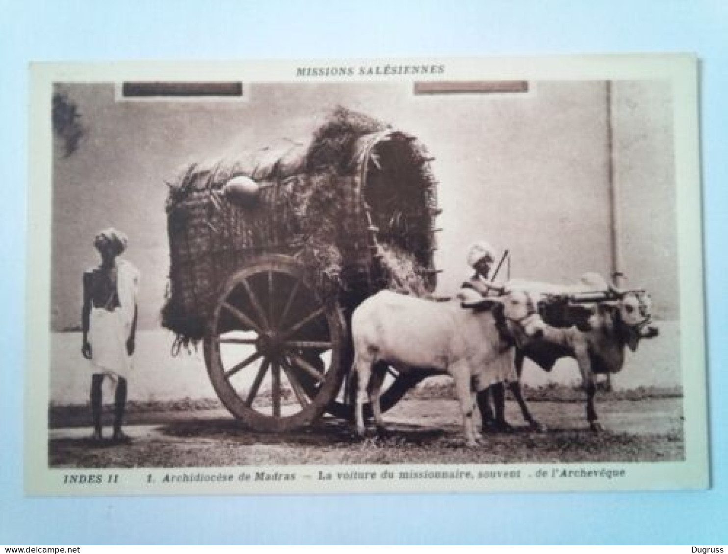 CPA. Inde. Archidiocèse De Madras.La Voiture Du Missionnaire, Souvent De L'Arche - Missions