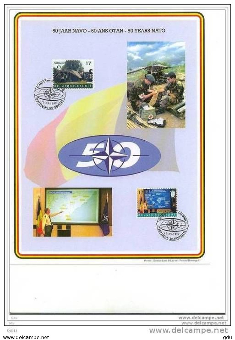 Belgique 1999 - 2 Feuillets(militaires) émis Pour Les 50 Ans De L'OTAN / NATO (superbes) RRR - OTAN