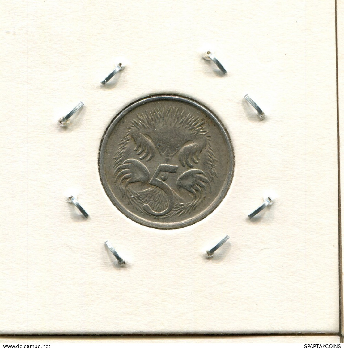 5 CENTS 1966 AUSTRALIEN AUSTRALIA Münze #AS258.D - 5 Cents