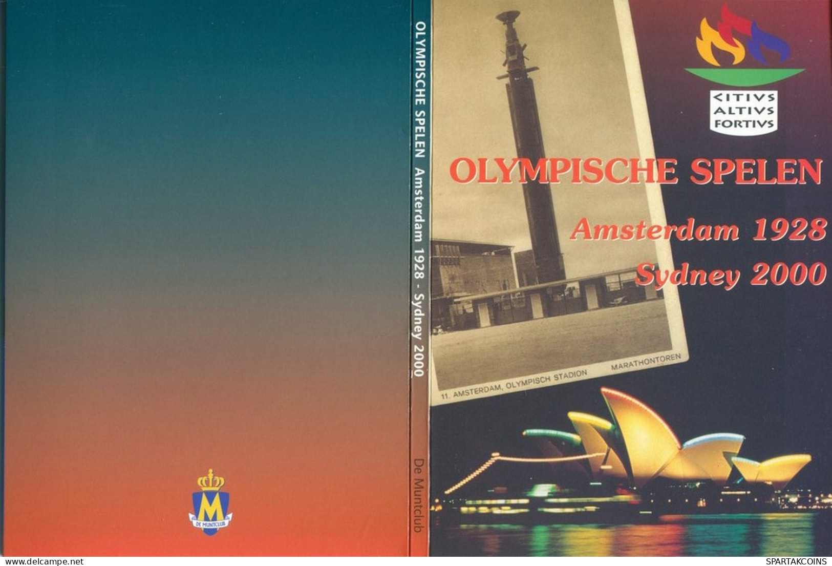 5 DOLLARS & MEDAL 2000 AUSTRALIEN OLYMPIC GAMES AMSTERDAM - SYDNEY #SET1067.7.D - Ongebruikte Sets & Proefsets