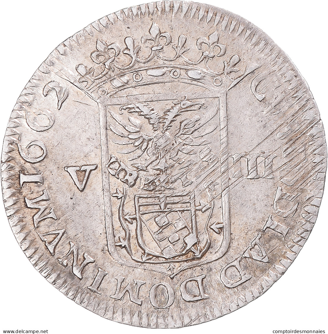 Monnaie, Italie, Alberico II Cybo Malaspina, Luigino, 1662, Massa Di Lunigiana - Lehnsgeld