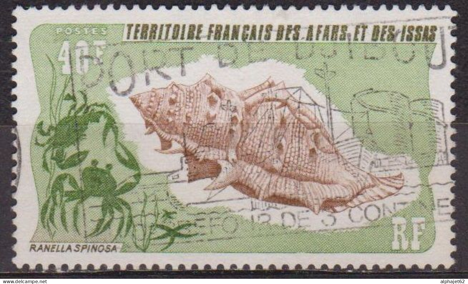 Faune Marine - AFARS ET ISSAS - Coquillage - Ranella Spinosa - N° 394 - 1975 - Used Stamps