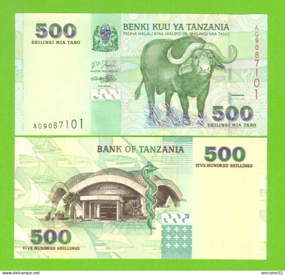 TANZANIA 500 SHILLINGS 2003 P-35 - Tansania