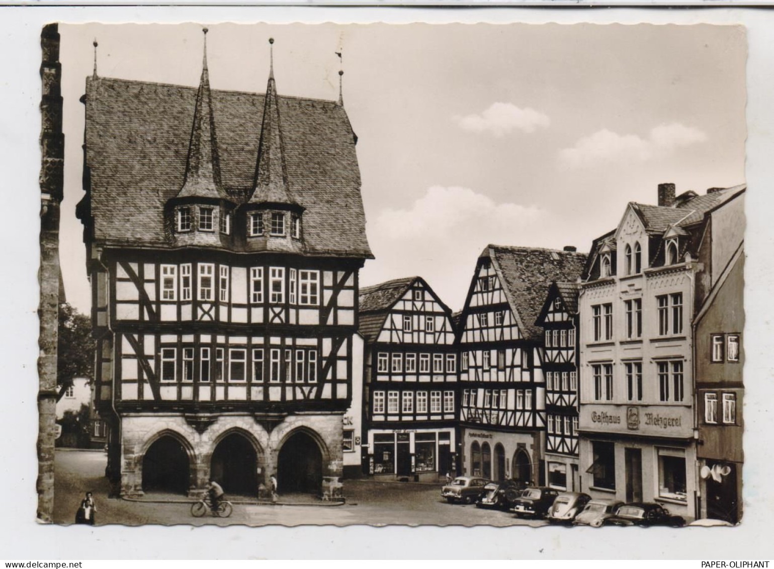 6320 ALSFELD, Marktplatz, 1964, Oldtimer - Alsfeld