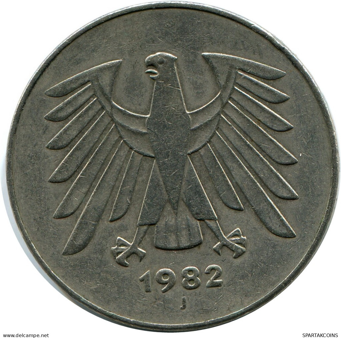 5 DM 1982 J BRD DEUTSCHLAND Münze GERMANY #AZ485.D - 5 Mark