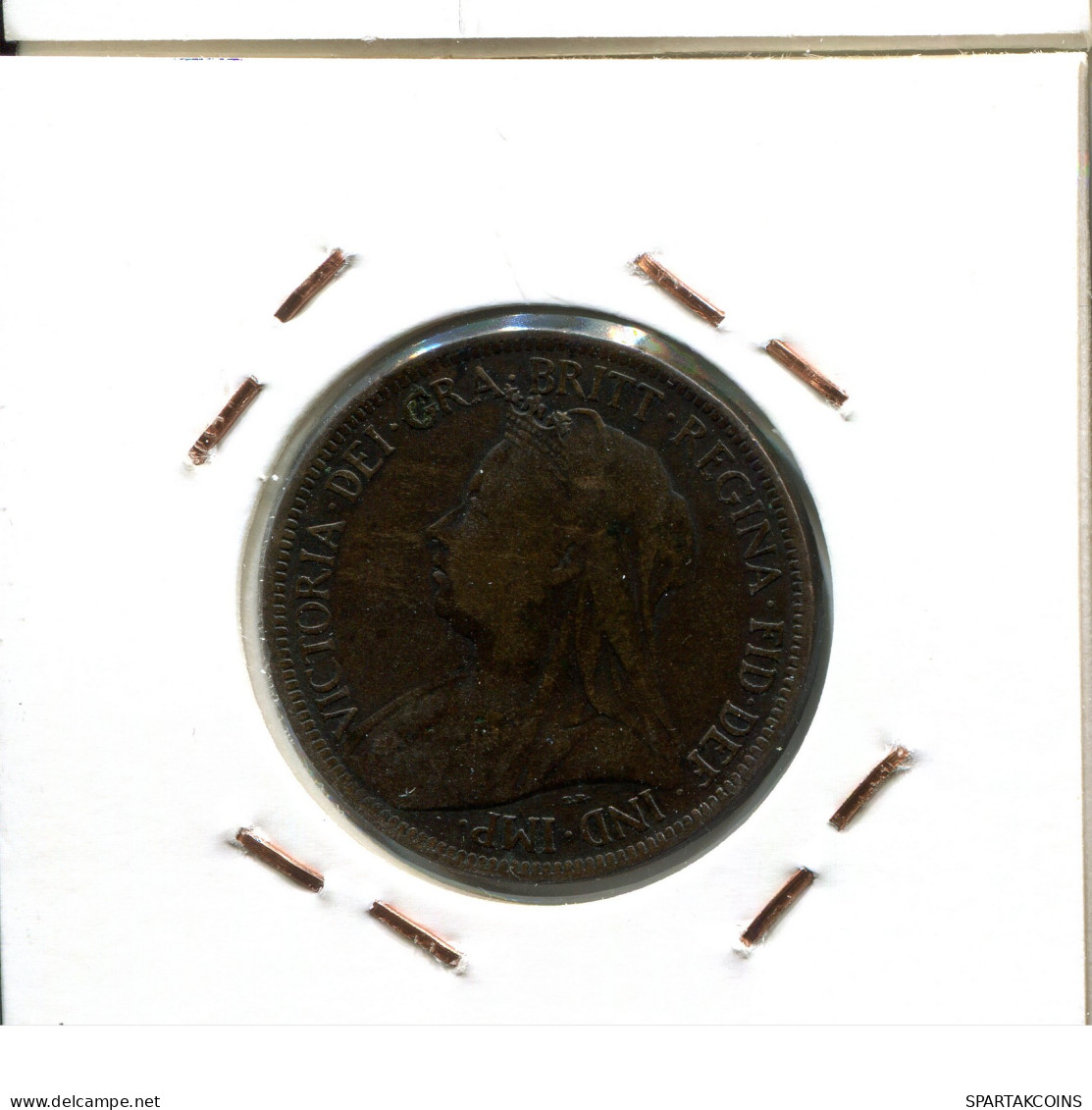 HALF PENNY 1896 UK GROßBRITANNIEN GREAT BRITAIN Münze #AW007.D - C. 1/2 Penny