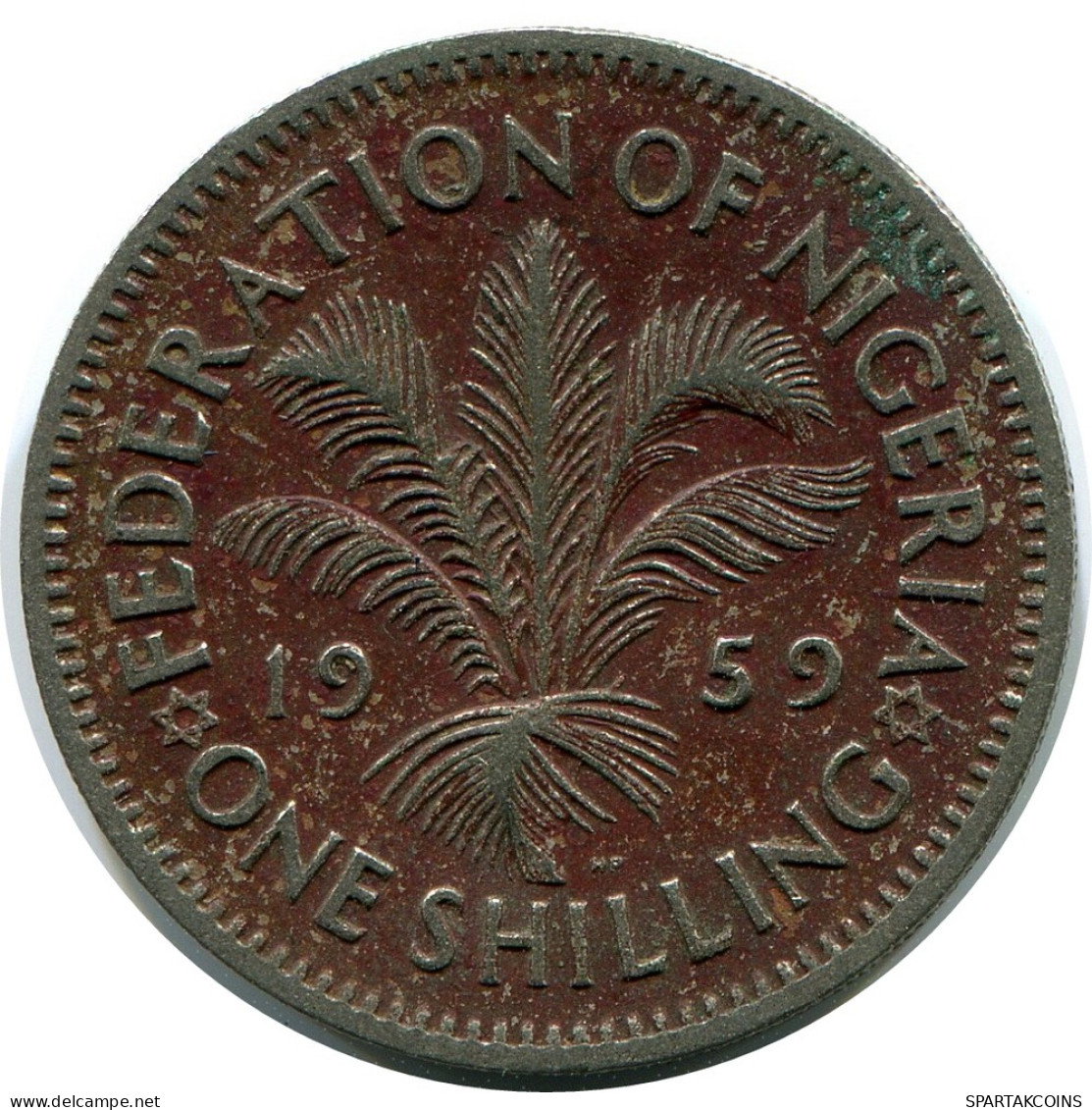 1 SHILLING 1959 NIGERIA Münze #AP915.D - Nigeria