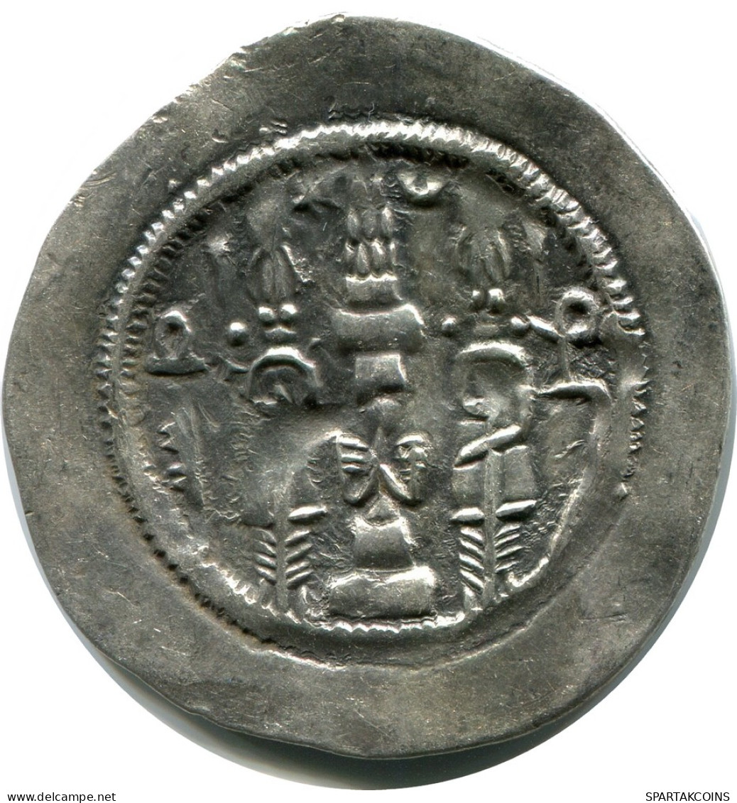 SASSANIAN HORMIZD IV Silver Drachm Mitch-ACW.1073-1099 #AH196.4.D - Orientalische Münzen