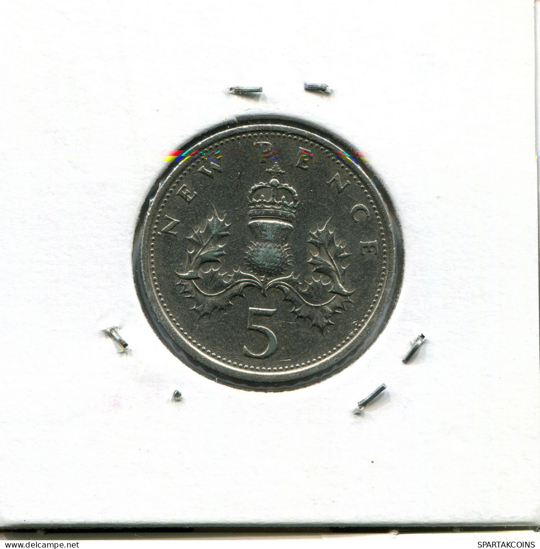 5 NEW PENCE 1975 UK GROßBRITANNIEN GREAT BRITAIN Münze #AN598.D - 5 Pence & 5 New Pence