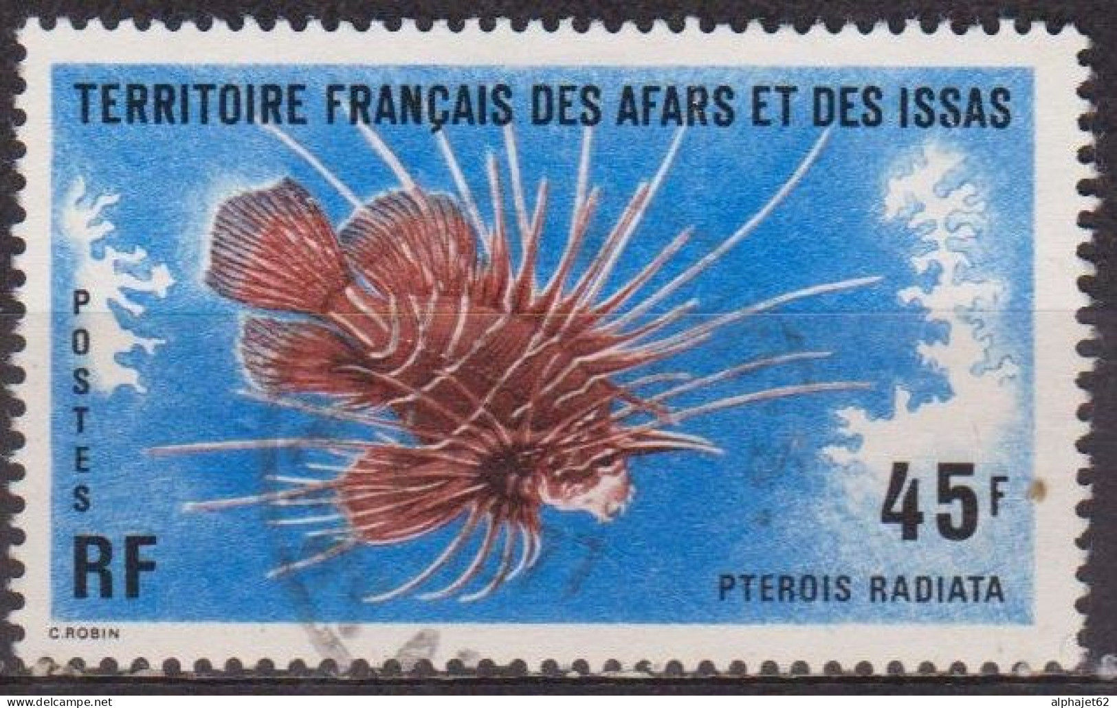 Faune Marine - AFARS ET ISSAS - Poisson - Pterois Radiata - N° 435 - 1976 - Oblitérés