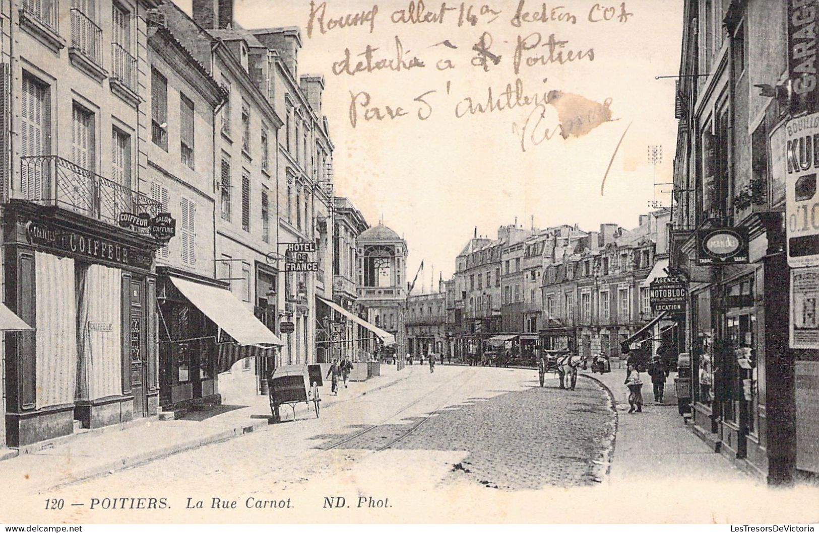 FRANCE - 86 - POITIERS - La Rue Carnot - Carte Postale Ancienne - Poitiers