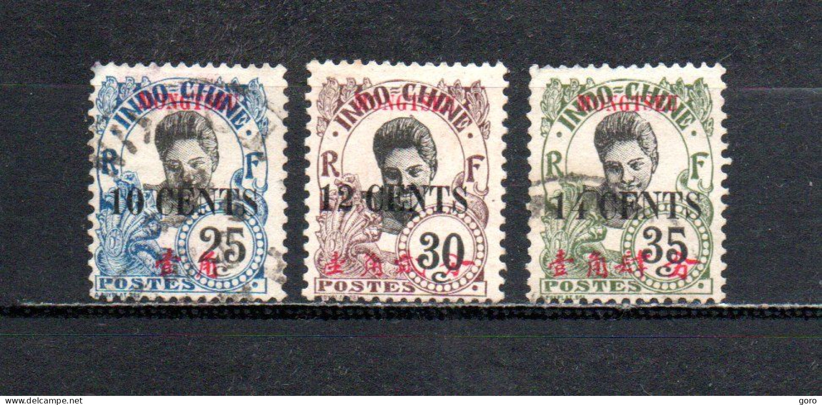 Mong - Tzeu   1919  .-   Y&T  Nº   58/60 - Used Stamps