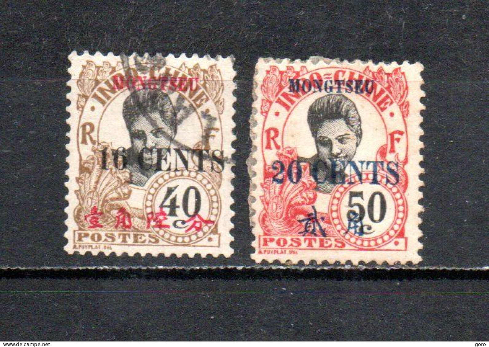 Mong - Tzeu   1919  .-   Y&T  Nº   61/62 - Used Stamps