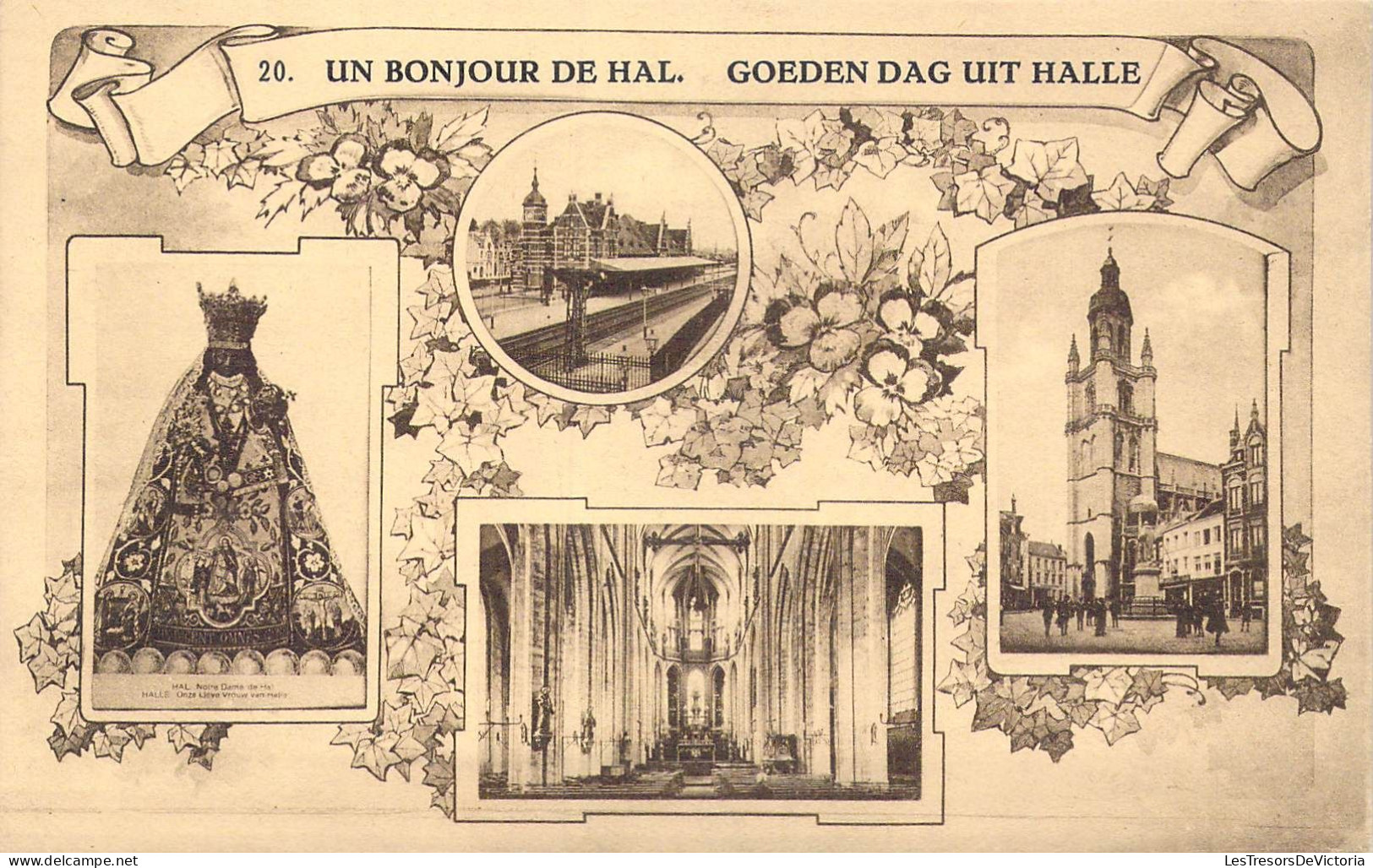 BELGIQUE - Hal - Un Bonjour De Hal - Carte Postale Ancienne - Halle