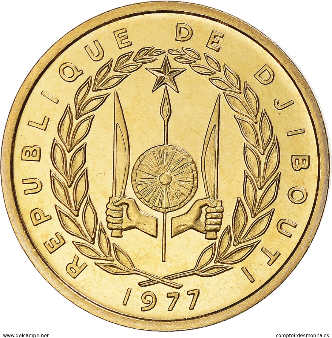 Monnaie, Djibouti, 10 Francs, 1977, Monnaie De Paris, ESSAI, FDC - Dschibuti