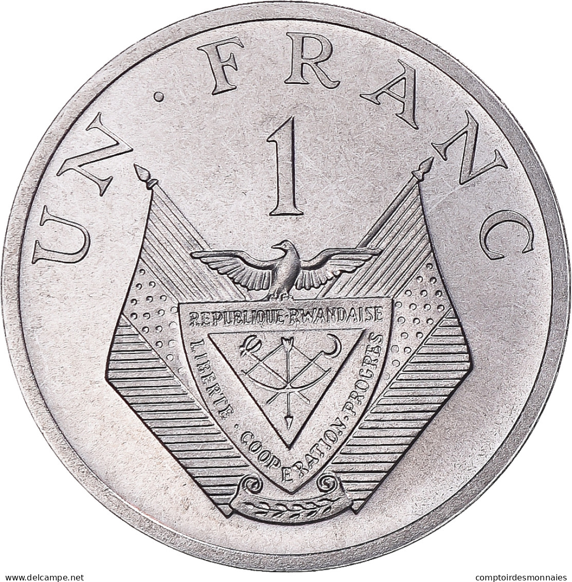 Monnaie, Rwanda, Franc, 1977, Monnaie De Paris, ESSAI, FDC, Aluminium, KM:E4 - Rwanda